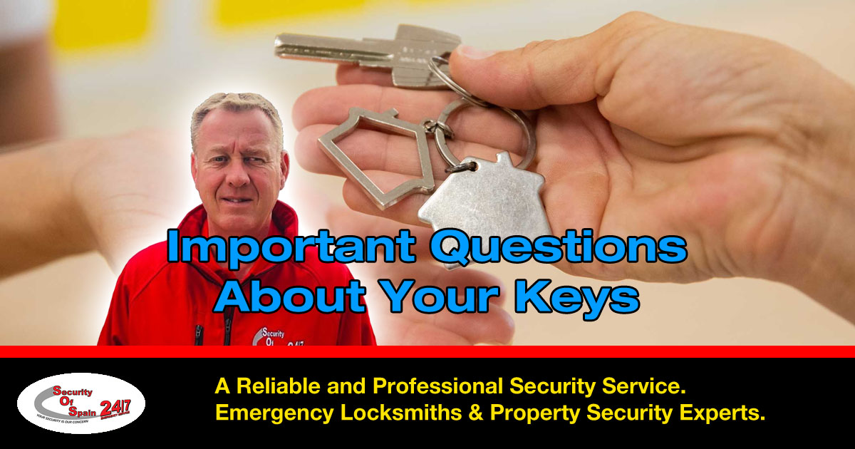 Important Questions About Your Keys - Home Security Tips from Security of Spain