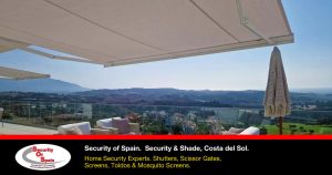 Toldos, Sun Blinds & Awnings - Security of Spain are one of the most trusted and respected companies installing customised toldos, awnings, sun blinds and pergolas on the Costa del Sol